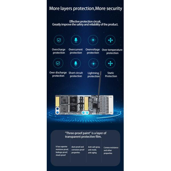 High Precision 8S 40A Lithium Battery BMS Board With NTC For Electric Repair Tools