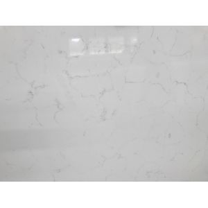 Buy cheap Marble Like Vein Engineering Bianco Carrara Countertop , Hard White Quartz from wholesalers