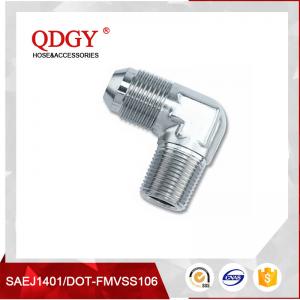 Cheap qdgy steel material with chromed plated coating qdgy -3 AND -4 AN 1/8 NPT PIPE MALE stainless 90 degree flare for sale