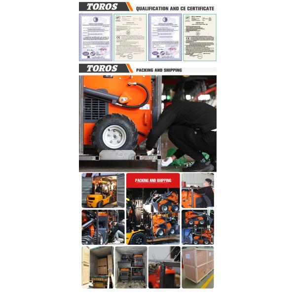 18.2KW Mini Skid Steer Loader Compact Front End Loader Multipurpose