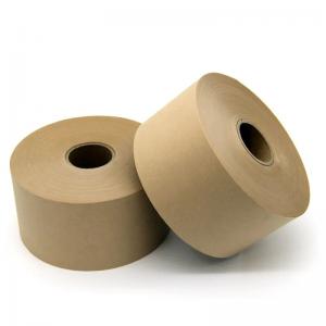 China Non Reinforced Kraft Packaging Tape Eco Friendly Water Activated Reinforced Gummed Tape on sale