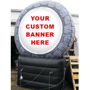 Cheap inflatable product model replica / inflatable tire / PVC Inflatable giant tire advertising for sale