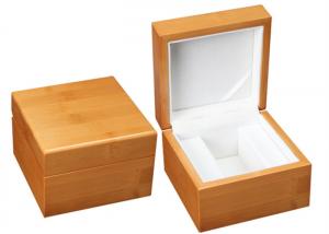 Cheap Single Solid Wooden Watch Box Handmade Recyclable High - Grade For Gift Packaing for sale
