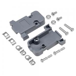 China Grey PCB Plastic Hood Cover For DB SUB Connector 25P / 37P With Screws on sale