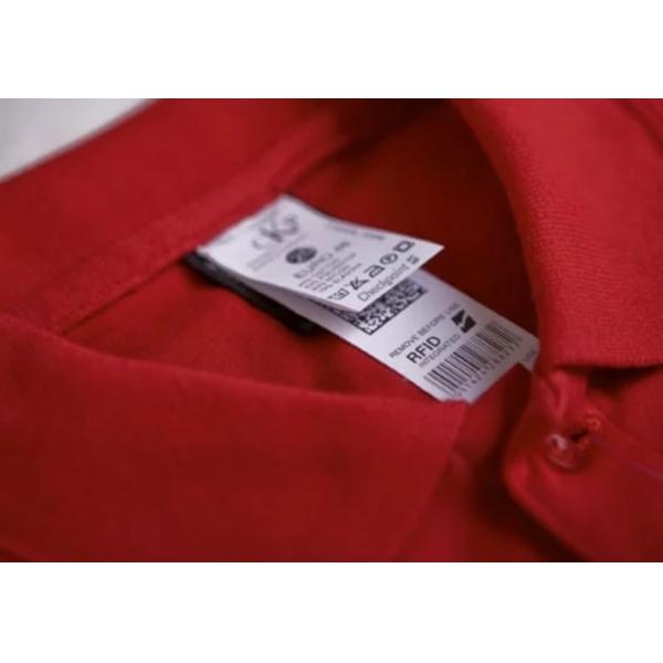 OEM RFID Care Label For Clothing Heat Press 8m Reading Distance