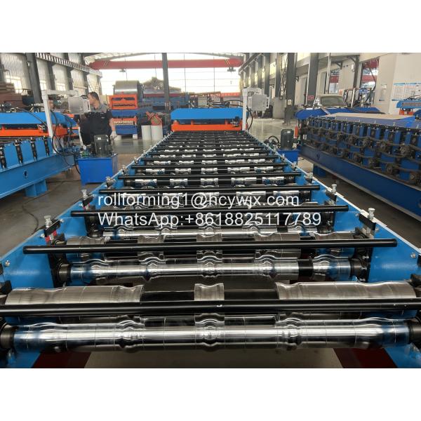 Auto Roofing Sheet Glazed Tile Roll Forming Machine Plc Control