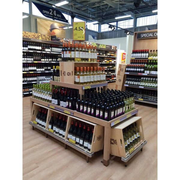 Modern Wooden Display Stand Free Standing Turning Display Stand Tiny Tips Sensitive For Kids