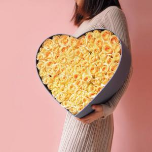 Cheap Big Heart Shape Custom Gift Packaging For Rose Flowers Florist for sale