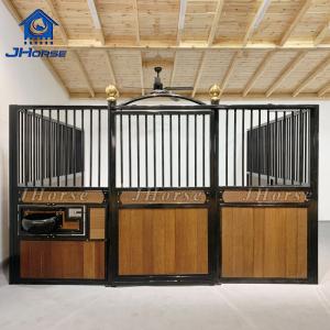 Cheap Permanent  Elegant Economic Bamboo Wood Galvanized Horse Stables Stall Sliding Door for sale