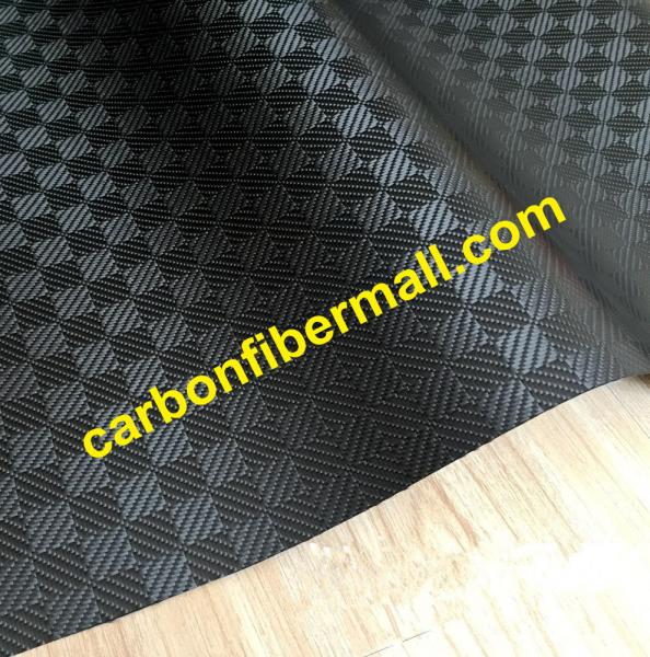 Quality New style 3K Carbon Fiberglass Jacquard Knitting Fabric Hollow Sq.300gsm leather 3k Jacquard carbon fiber leather wholesale