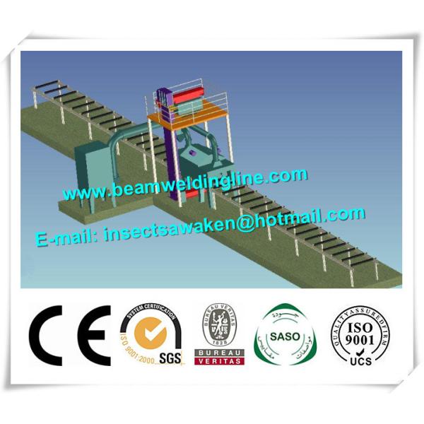 External And Outer Steel Plate Painting / Shot Blasting Machine Customized