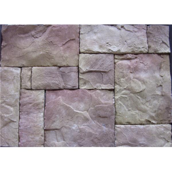 Interior / Exterior Artificial Wall Stone Multiple Color With Solid Surface