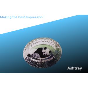 Cheap ashtray/glass ashtray/crystal ashtray/cigarette gift/panda ashtray for sale