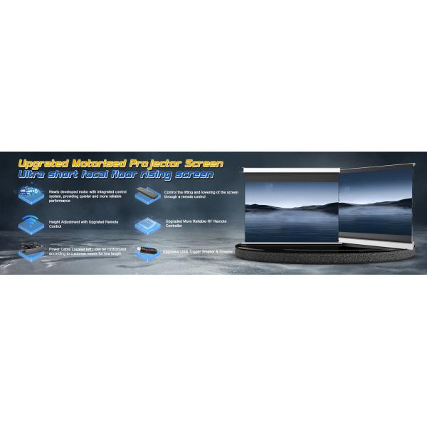 Motorized Tension Floor Rising Screen PVC UST Alr Projector Screen