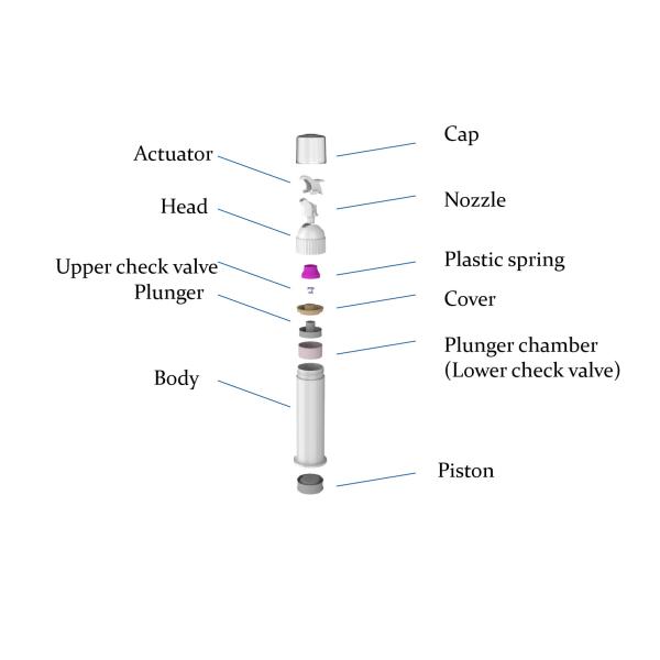 Toothpaste pump bottle with custom logo