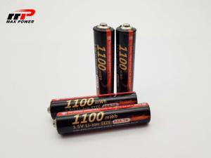 China MSDS 1.5V AAA 500mAh Lithium Ion Rechargeable Batteries on sale