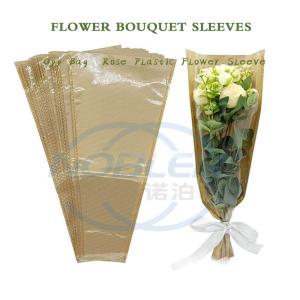 China Multiple Bags Y Shape Kraft Paper Flower Bouquets Sleeves For Rose Wrapping on sale