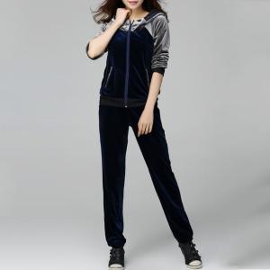 Cheap Fashion Street Style For Women Velour Tracksuit for sale
