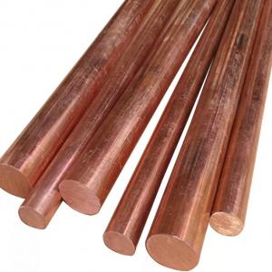 Cheap 12mm Pure Copper Earth Rod TP1 TP2 2.1293 Solid Copper Round Bar Low Price Per Kg for sale