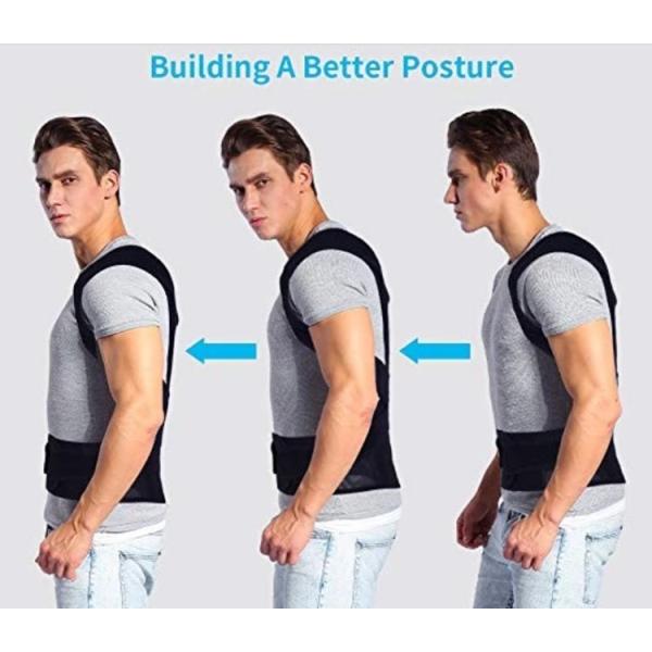 Unisex Adjustable Upper Back Brace Posture Corrector For Release Back Pain