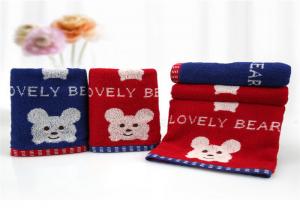 Cheap Pure Cotton Applique Baby Face Towel No Chemical Additive Ingredients for sale