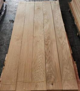 China 190mm Wood Flooring Veneer 8% Moisture Plain Sliced White Oak on sale