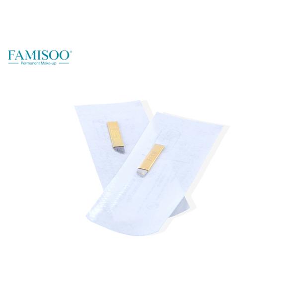 Copper Wrapped Microblading Needles , Shading Eyebrows Microblading Blades