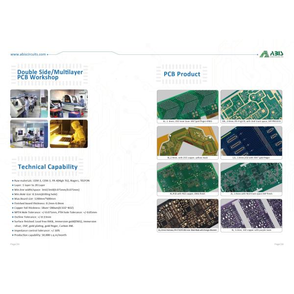 4 Layer PCB Prototype 94v0 PCB Board Surface Mount UL Rogers PCBs