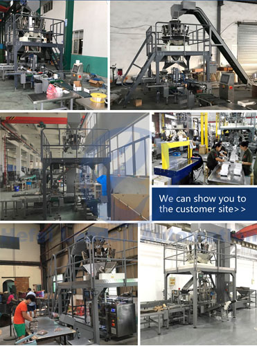 Flat Bag VFFS Packing Machine With 10 Heads Computer Combination Scale