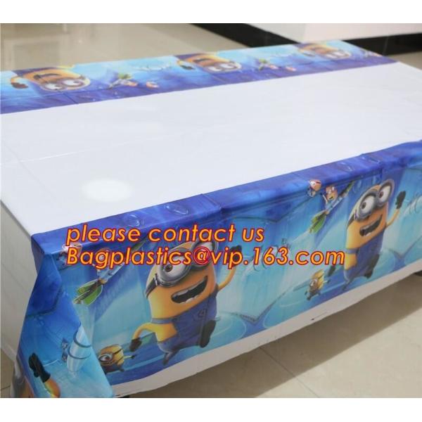 Hello Kitty Party Supplies Plastic Tablecloth kids Birthday Decoration Baby Shower For Kids Girls, 1pcs spiderman theme