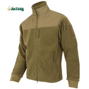 Cheap Abrasion Reinforced Air Force Coyote Brown Fleece Jacket With Mesh Lining Military Garments for sale