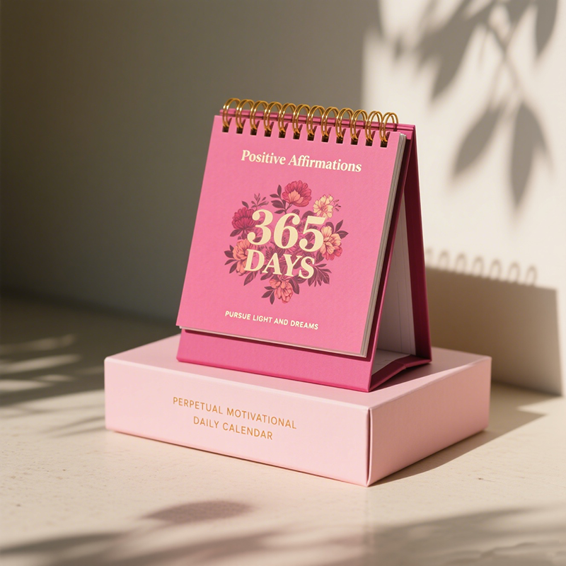 Custom Daily Calendars 2026 Personalized 365 Days Perpetual Calendar Printing with Gift Box