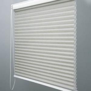 China Cordless Double Pleated Honeycomb Window Shade Windproof Polyester Material on sale