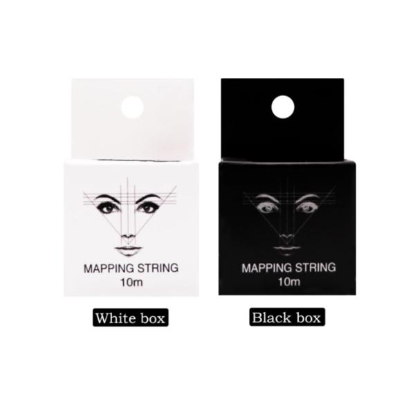 Black Cotton String Microblading Brow Pre Inked Mapping String Line