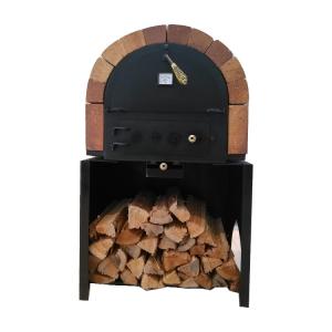 China Commercial Kitchen Wood Fired Pizza Oven With Medium Gas Baking Equipment on sale