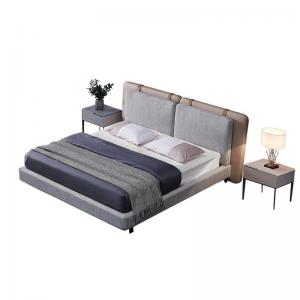 China Modern Design Leather Bed Modern Design King Size Bed bedroom Furniture on sale
