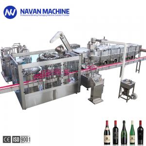 Cheap Automatic Glass Bottle Aluminium Cap Washing Filling Capping Machine For Wine for sale