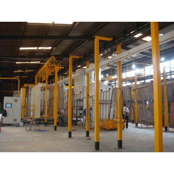 Powder Coating Production Line Equipment with Conveyor System and PVC Spray Booth