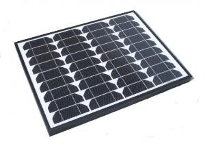 China 60 Watt Black Frame Monocrystalline Solar Panels For 12v Battery Charger Off Grid on sale