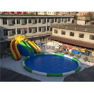 Buy cheap 0.55mm PVC Tarpaulin Inflatable Water Slide Park For Kids / Inflatable Water from wholesalers