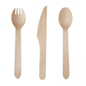 China Disposable Wooden Cutlery Sets Ecological Biodegradable Compostable on sale