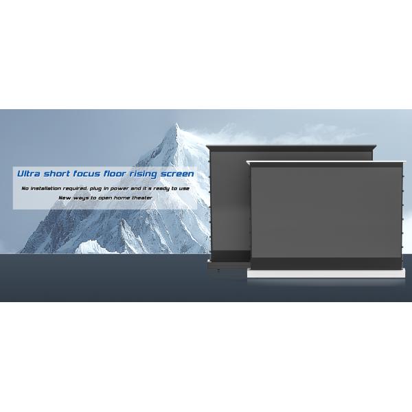 Motorized Tension Floor Rising Screen PVC UST Alr Projector Screen