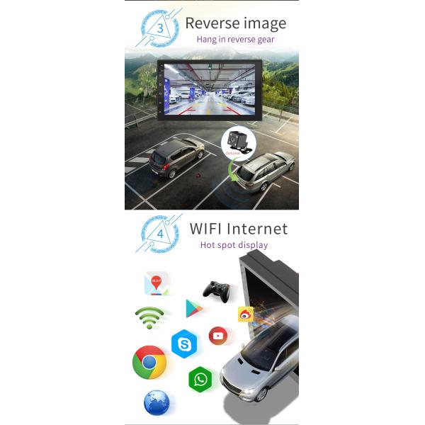 Auto Universal Car DVD Player 2 Front USB With Knob Double Din Android Radio