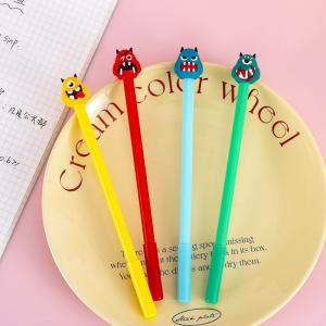 Cheap Funny Cute Halloween Signature Pen 0.5mm Black Ink Gift Monster Gel Pen For Children for sale