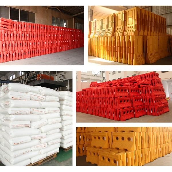 Construction Site Plastic Road Barrier Customized Water Filled Barrier