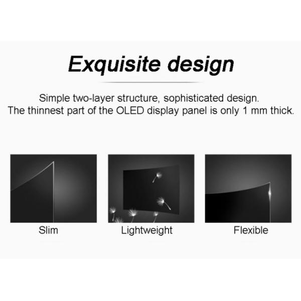 32 inch High Transparency Full Color Writing Method Transparent Spliced OLED TV for Shopping Mall Advertising