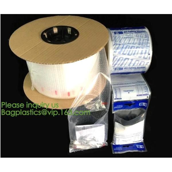 custom design degradable clear self adhesive seal plastic auto bag,Bag sealing pre-opened poly bags on a roll,transparen