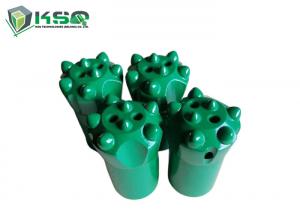 China Quarry Hard Rock Drilling Tools Tapered Button Drill Bit 7 Buttons OD 34mm 36mm 38mm on sale