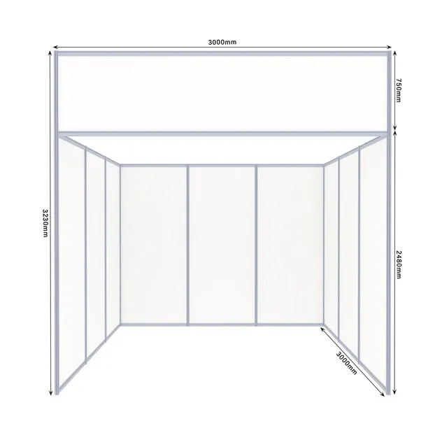 Aluminum Modular Exhibition Booth For Tradeshow And Expo,3X3m Or Customized