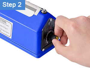 16 Inch Impulse Bag Sealer, Manual Poly Bag Sealing Machine W/Adjustable Timer Electric Heat Seal Closer